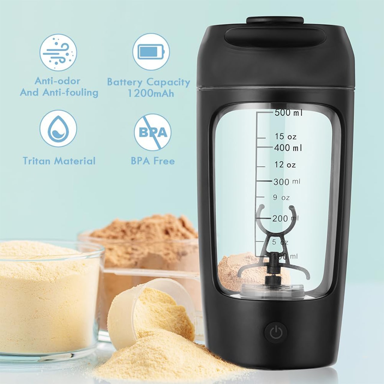 Simply charge the Shaker via USB cable and it's ready to use anywhere!