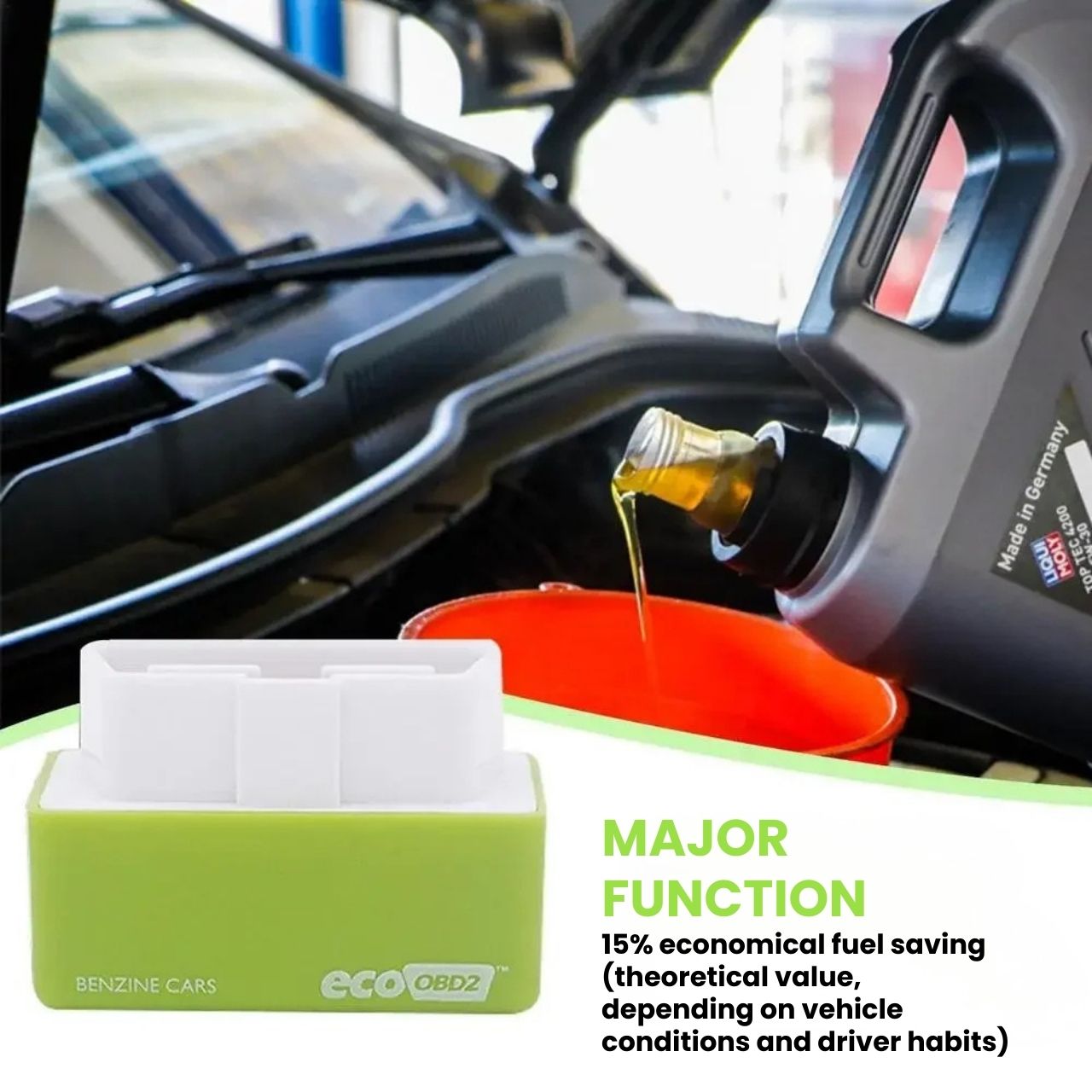 Up to 15% reduction in fuel consumption - without changing driving habits